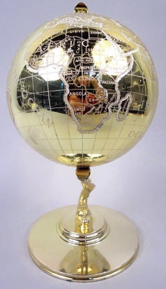 For Office Détente: Cold War-Era Sterling Silver Desk Globe
