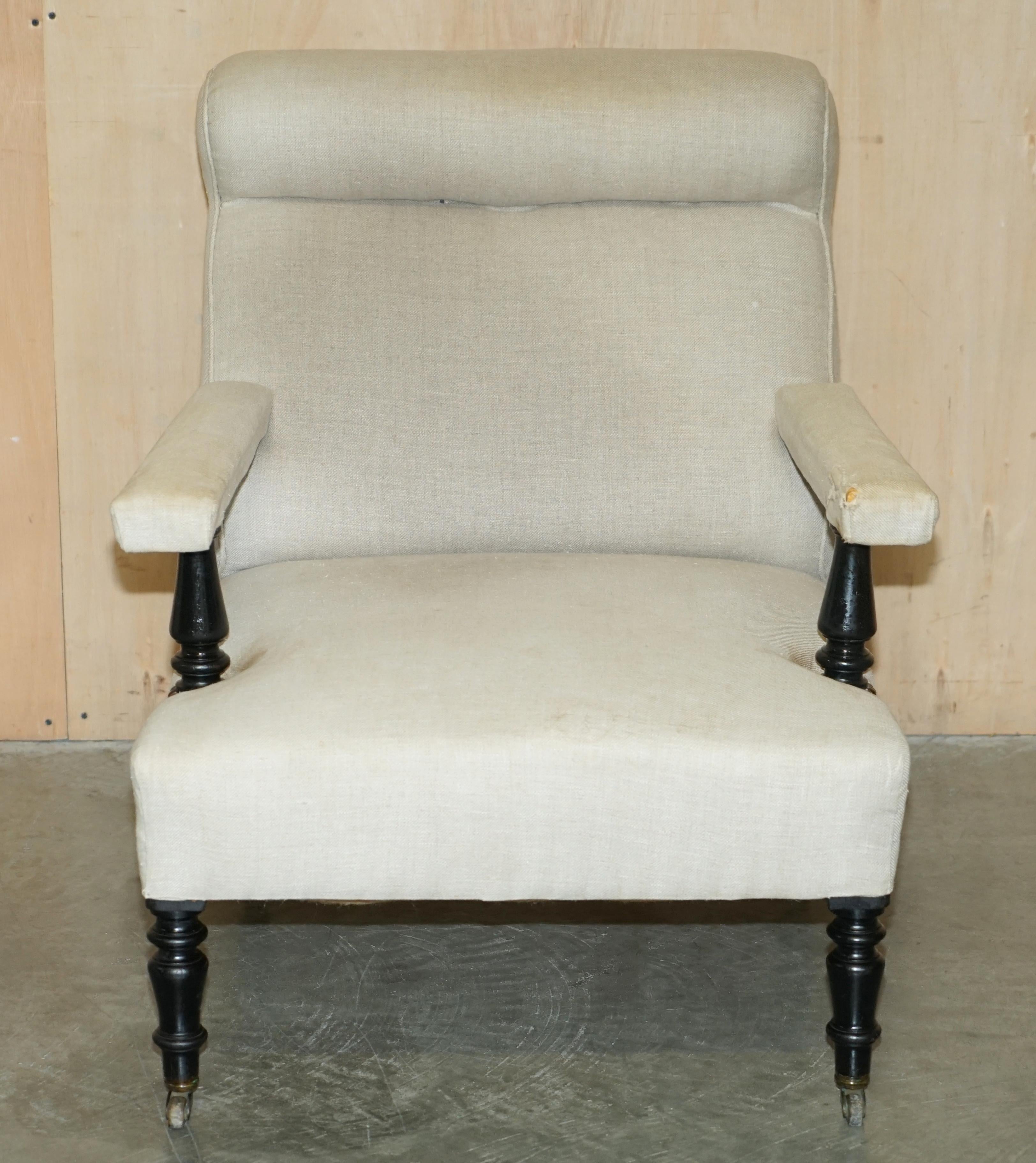 Royal House Antiques

Royal House Antiques is delighted to offer for sale this  original Victorian circa 1870 Library reading armchair for restoration / reupholstery 

Please note the delivery fee listed is just a guide, it covers within the M25