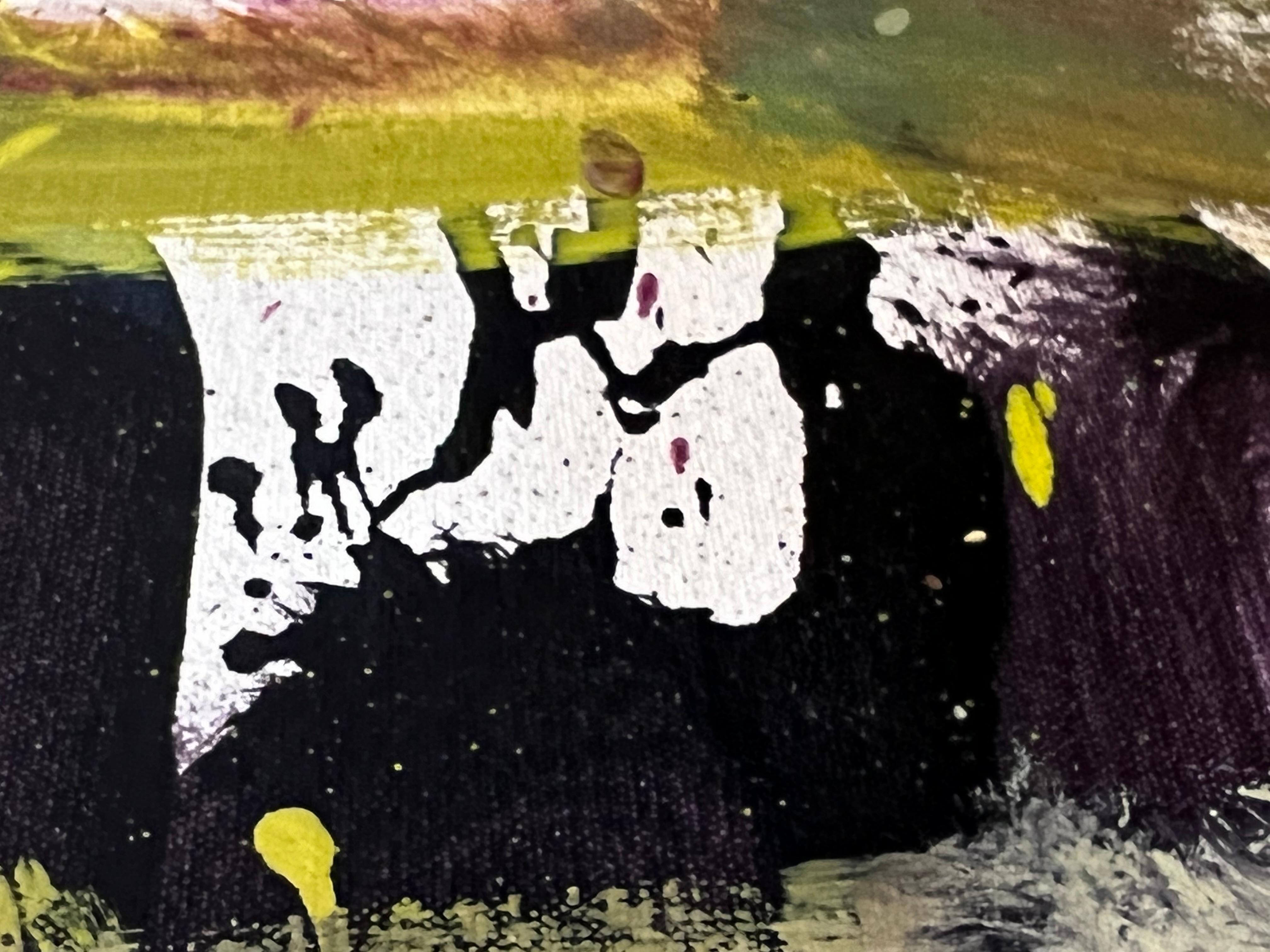 « Pour Saturday », grande peinture abstraite carrée de Jim Condron en vente 3
