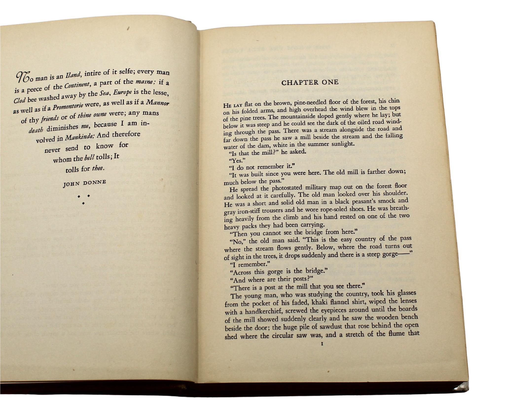 Pour Whom the Bell Tolls d'Ernest Hemingway, première édition dans son DJ original, 1940 en vente 3