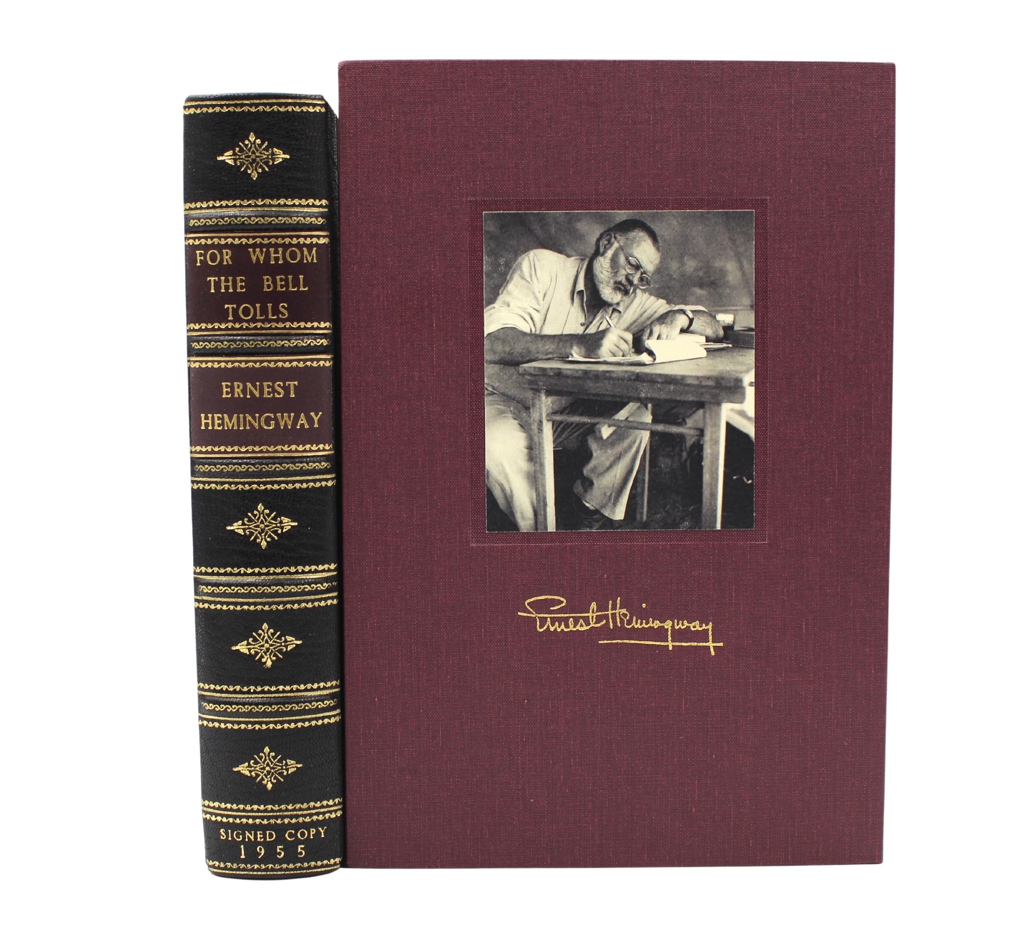 American For Whom the Bell Tolls, Signed by Ernest Hemingway, Later Edition, 1955 For Sale