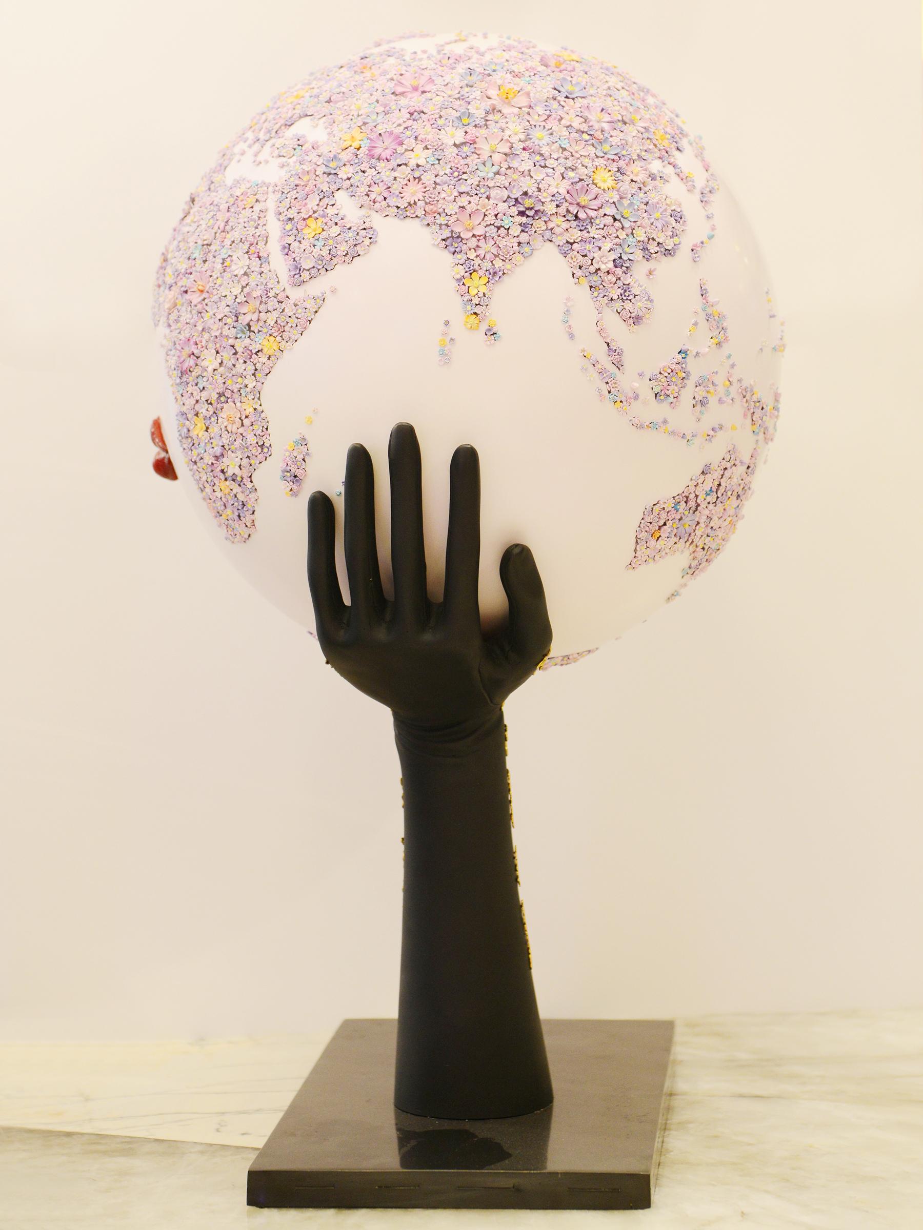 Balinais Pour les femmes, nous nous soucions de la Terre Globe violet en vente