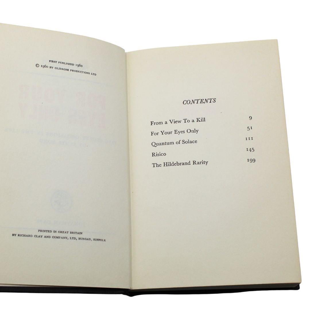 For Your Eyes Only de Ian Fleming, première édition, première impression, avec DJ original. en vente 3