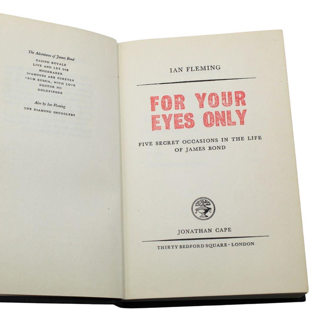For Your Eyes Only de Ian Fleming, première édition, première impression, avec DJ original. en vente 2