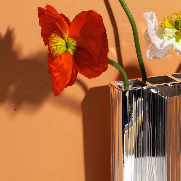 FORATO:: The Thin One:: Vase en plaqué argent:: Made in Italy Neuf - En vente à Milano, IT