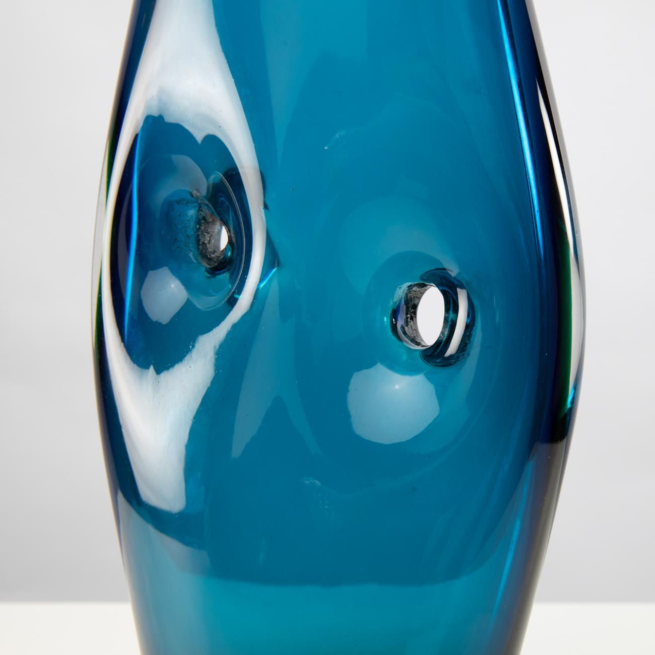 Mid-Century Modern Forato Vase 'model 4520', Fulvio Bianconi, Venini Murano 'Italy'