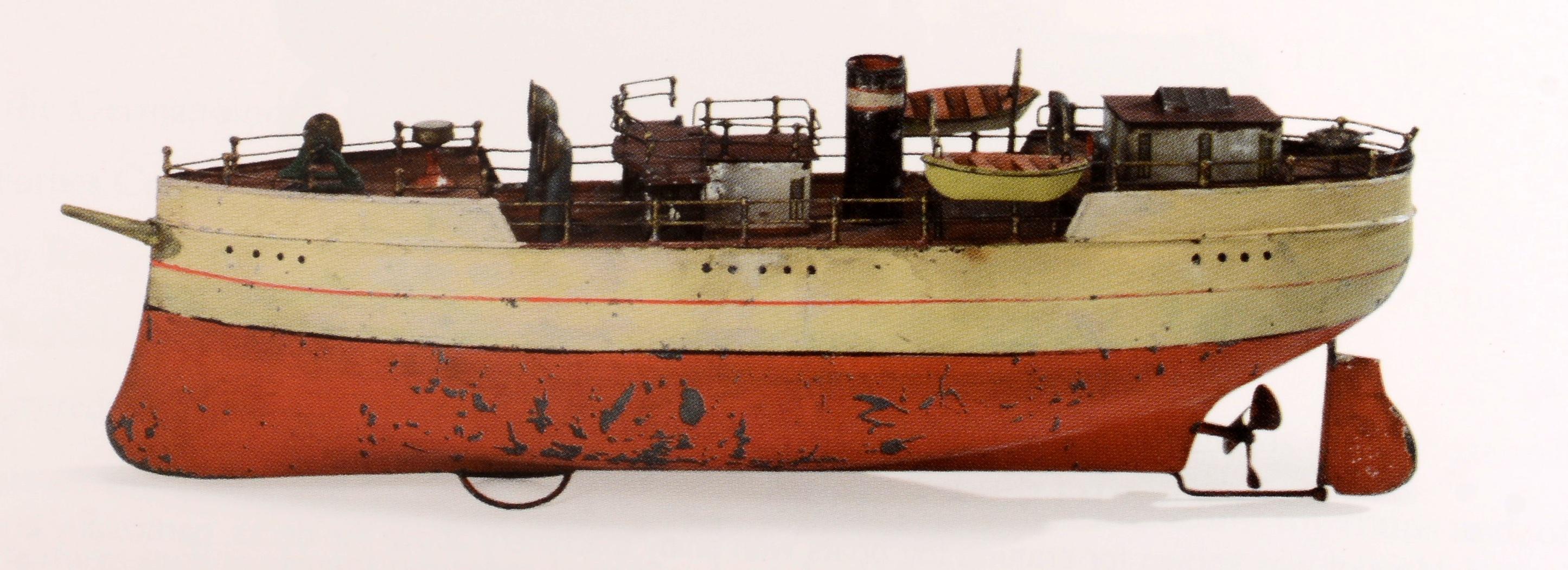 antique toy boats