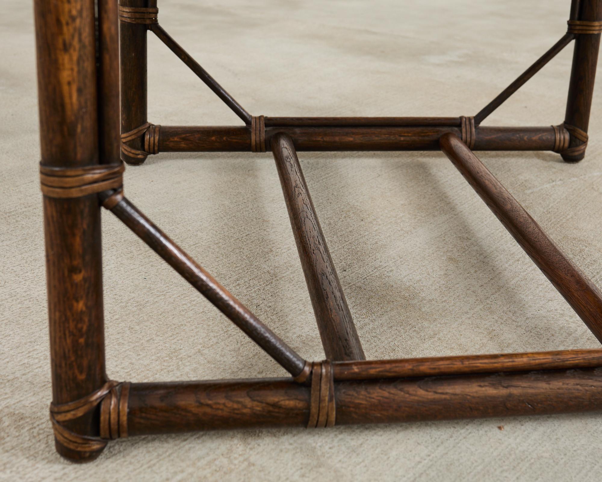 Forbes for McGuire Campaign Style Oak Officer's Chair For Sale 5