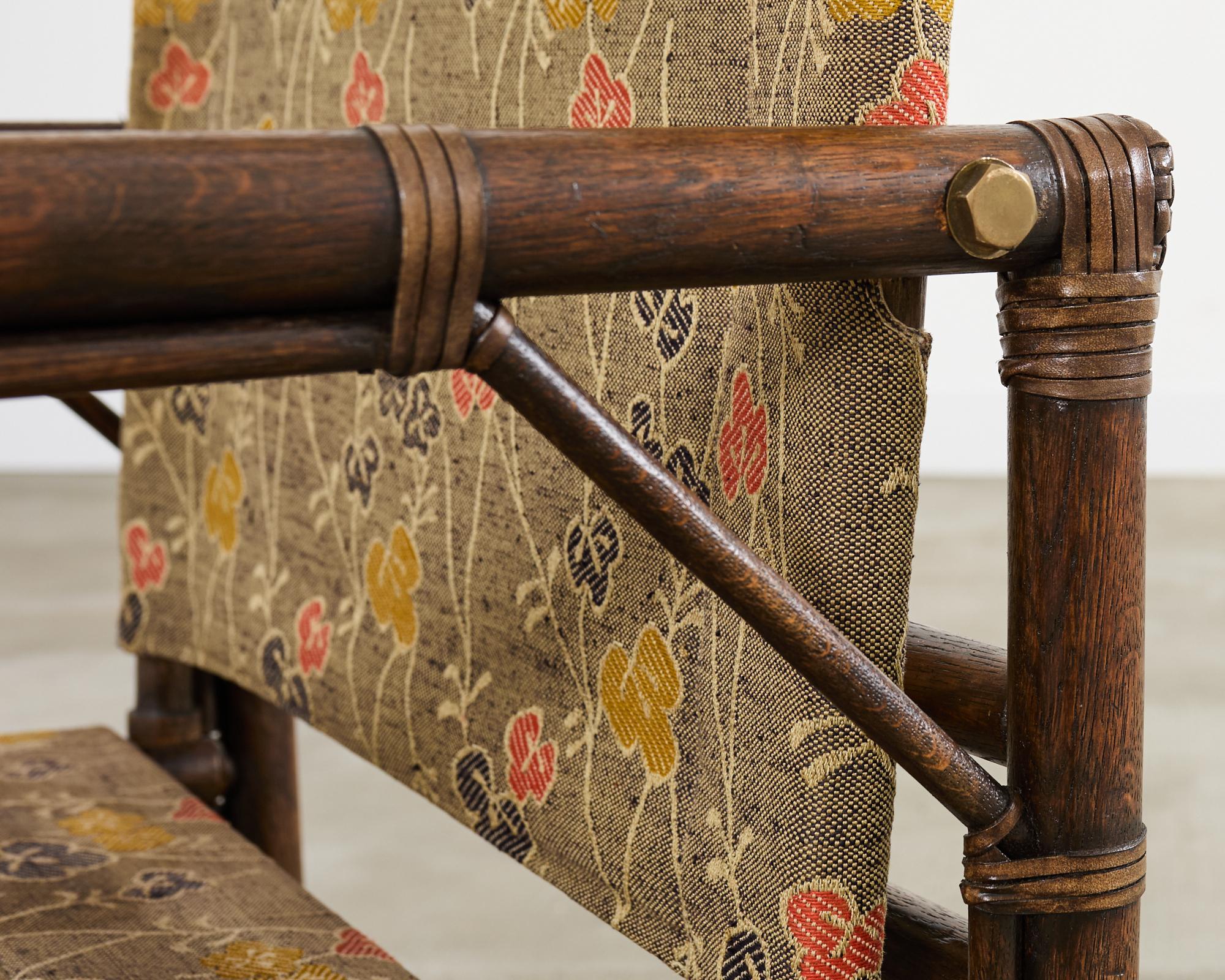 Forbes for McGuire Campaign Style Oak Officer's Chair For Sale 6