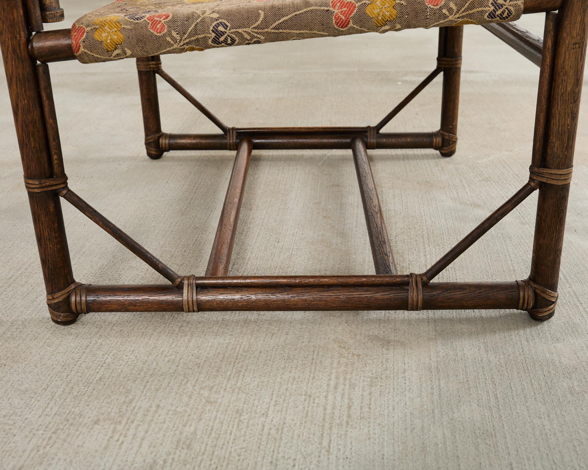 Forbes for McGuire Campaign Style Oak Officer's Chair For Sale 10