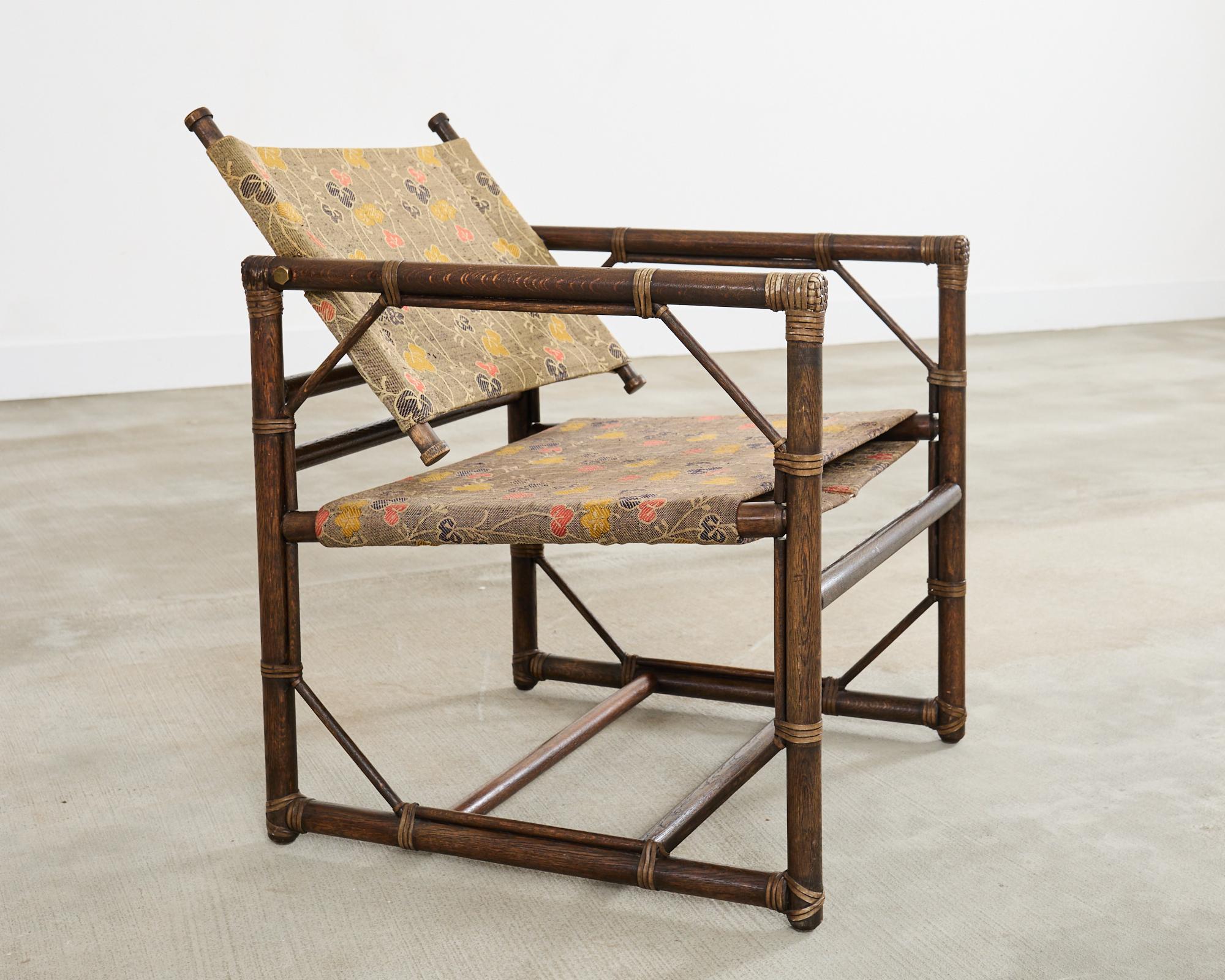Forbes for McGuire Campaign Style Oak Officer's Chair For Sale 13