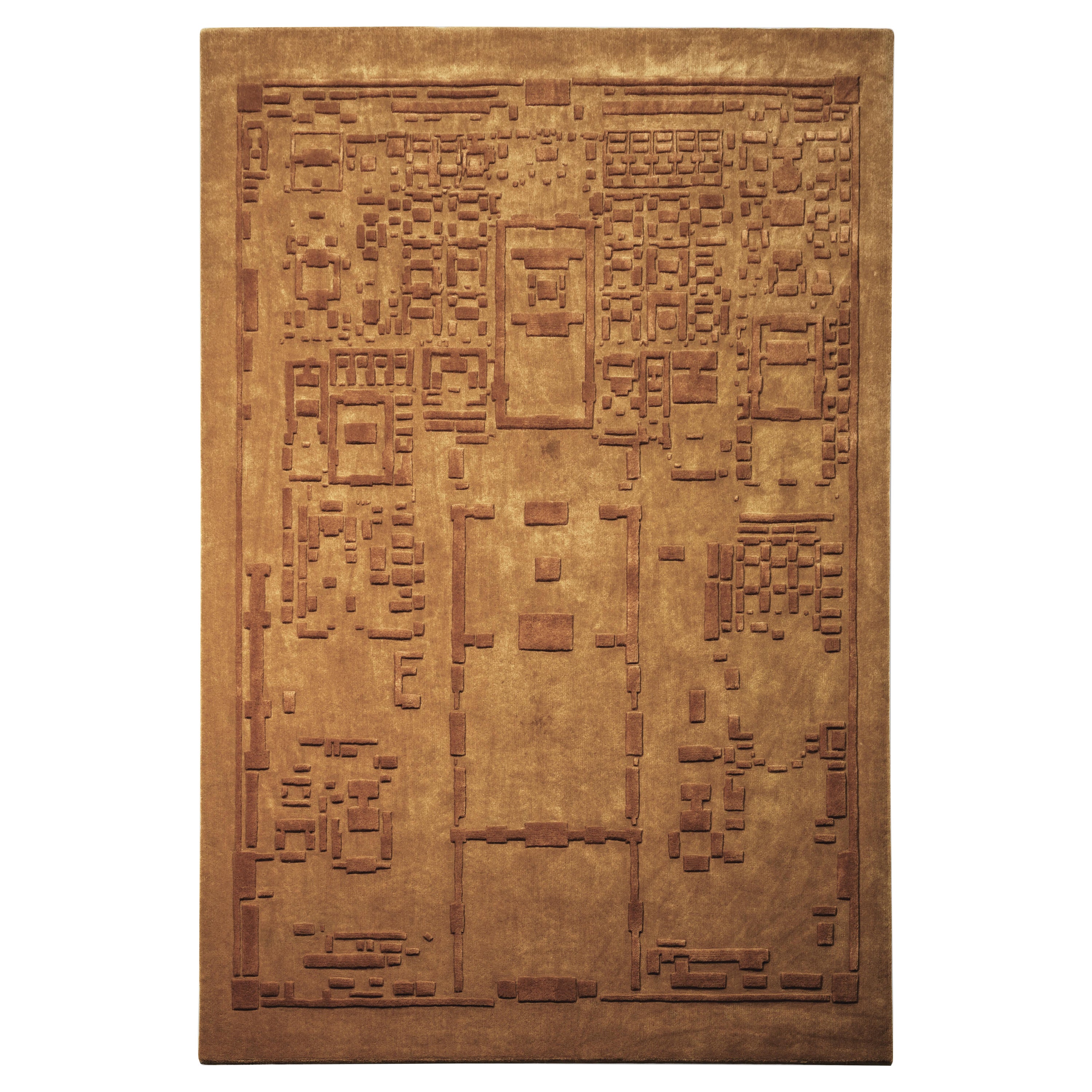 Forbidden City Rug, Hand Knotted, 100% New Zealand Wool Size 100x150cm For Sale