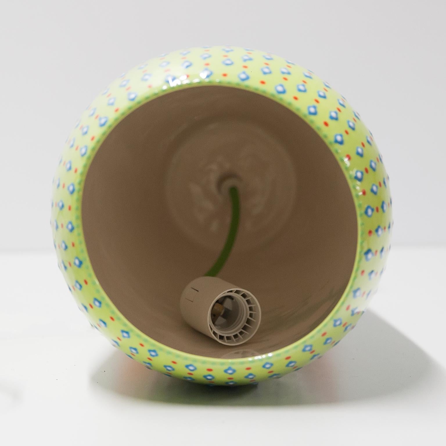 Forbidden Fruit Ceramic Pendant Lamp By Glimpt In Excellent Condition For Sale In Munich, DE