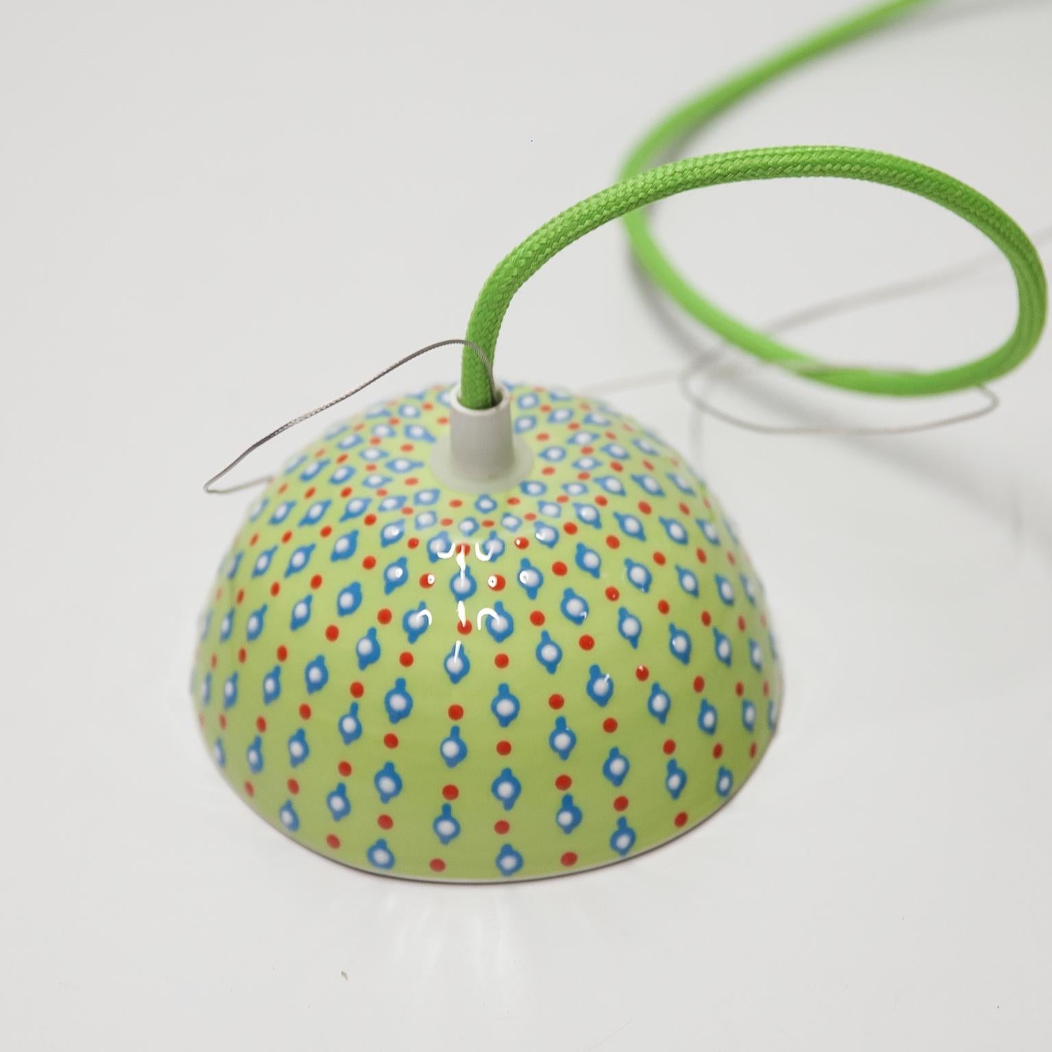 Contemporary Forbidden Fruit Ceramic Pendant Lamp By Glimpt For Sale