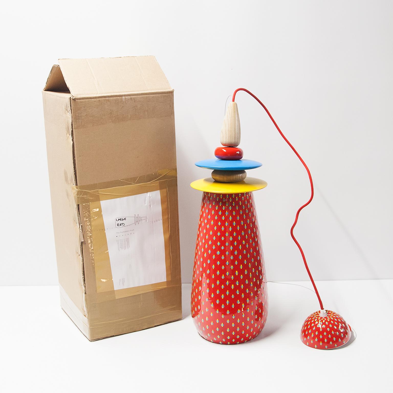 Forbidden Fruit Ceramic Pendant Lamp By Glimpt For Sale 3