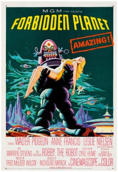 Planeta Prohibido 1956 EE.UU. 1 Hoja Cartel de Película