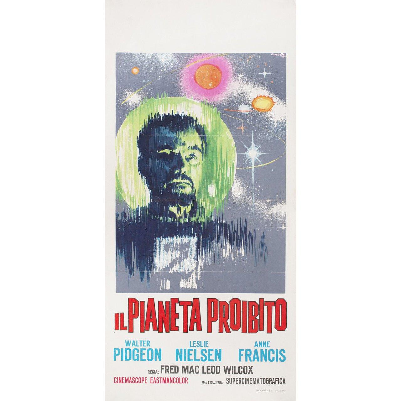 FORBIDDEN PLANET, Original Vintage Linen Backed Sci-Fi Belgian Movie Poster  - Original Vintage Movie Posters