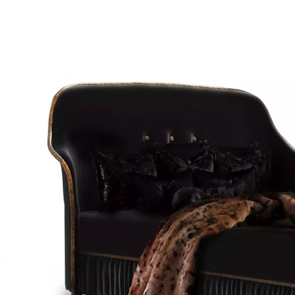 As KOKET's original boudoir temptress, theForbidden Bed embodies all that is sultry seductive.The sensuous union of the lips and body bring out emotions which lead to enticement and temptation just like a magnificent moment that never ends.Hand