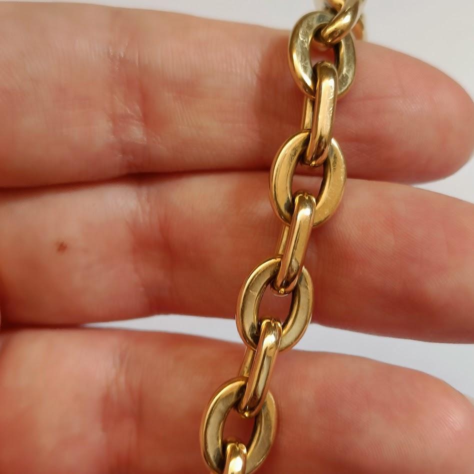 Forçat Gliederarmband 18k Gold im Zustand „Gut“ im Angebot in Magenta, IT