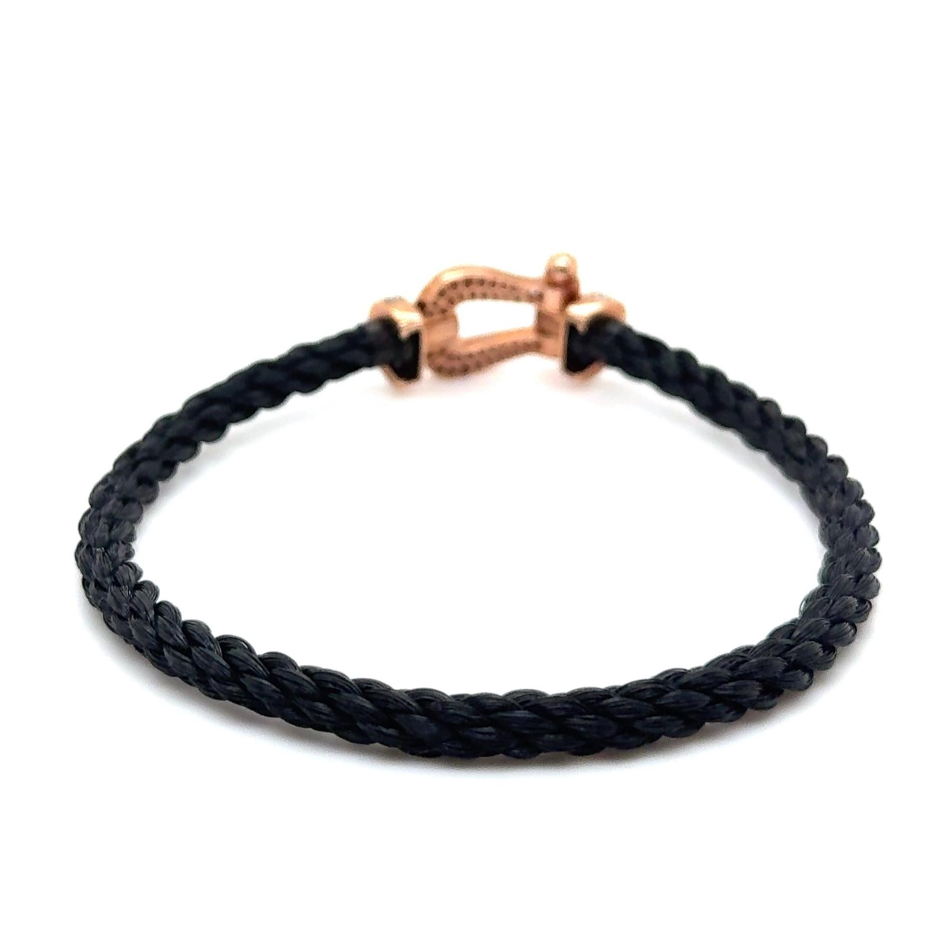 Bracelet Force 10 avec diamants en or rouge 18 carats par Fred Paris en vente 6