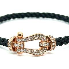 Force 10 Bracelet with Diamonds in 18 Karat Red Gold by Fred Paris