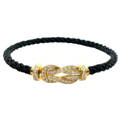 Bracelet Force 10 avec diamants en or jaune 18 carats par Fred Paris