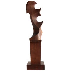 "Forcola n ° 6" Wooden Statue by Giuseppe Carli, 1960s