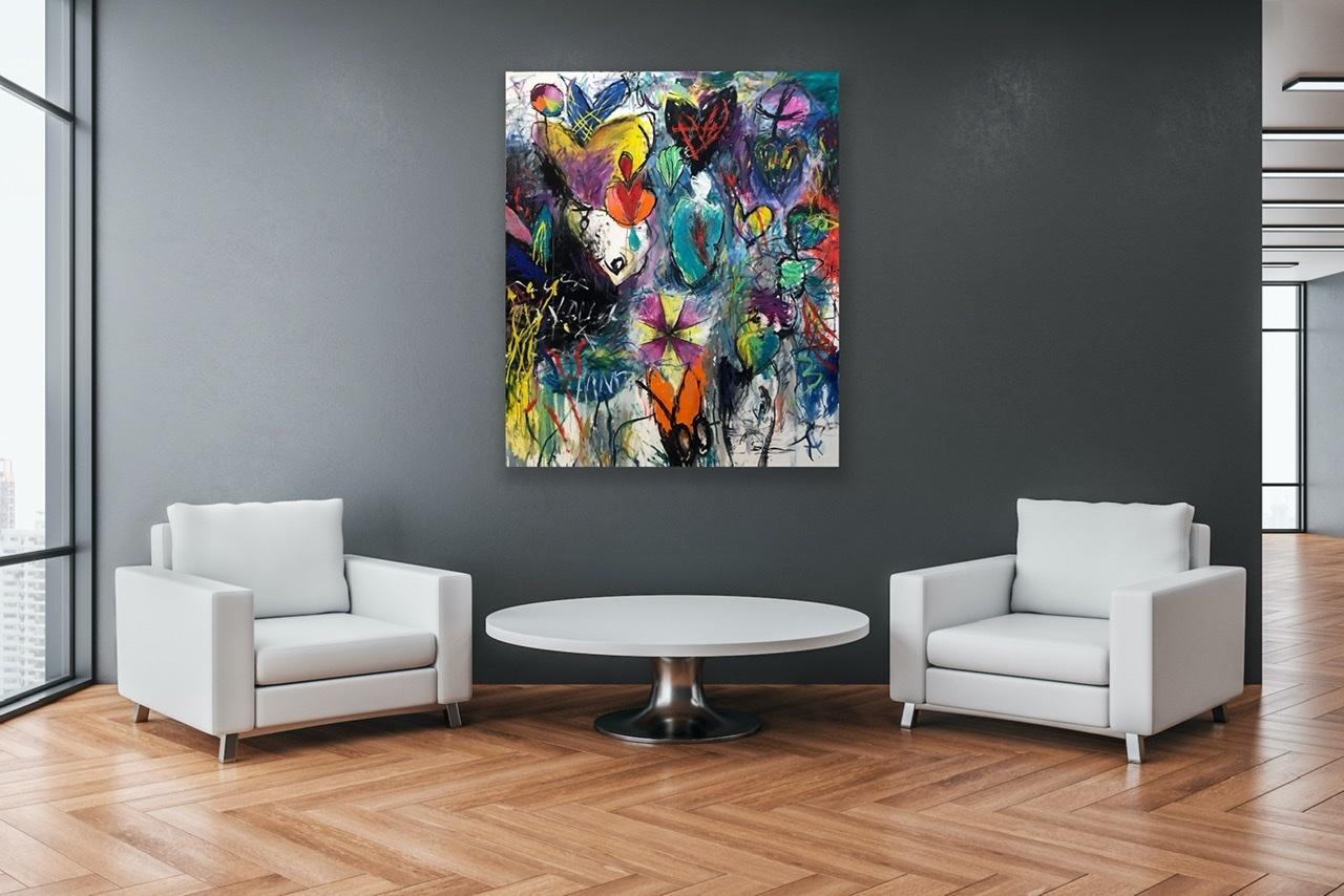 Ella sabe - Painting Neoexpresionista de Ford Crull