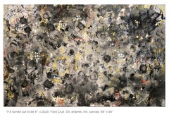 IF 6 TURNED OUT TO BE 9 - large abstract painting with symbols