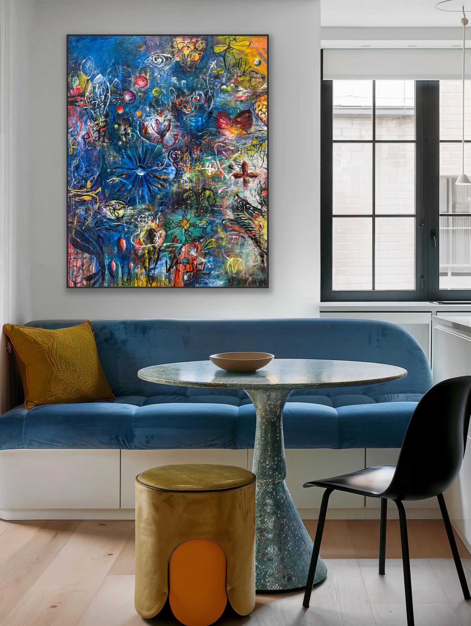 El amor es azul - Painting de Ford Crull