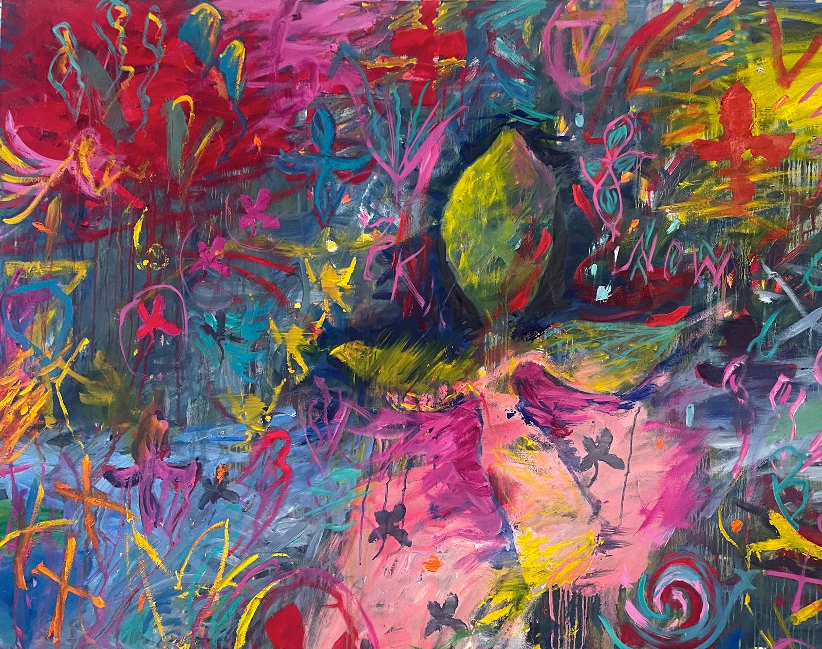Ford Crull Abstract Painting – Neuer Stern