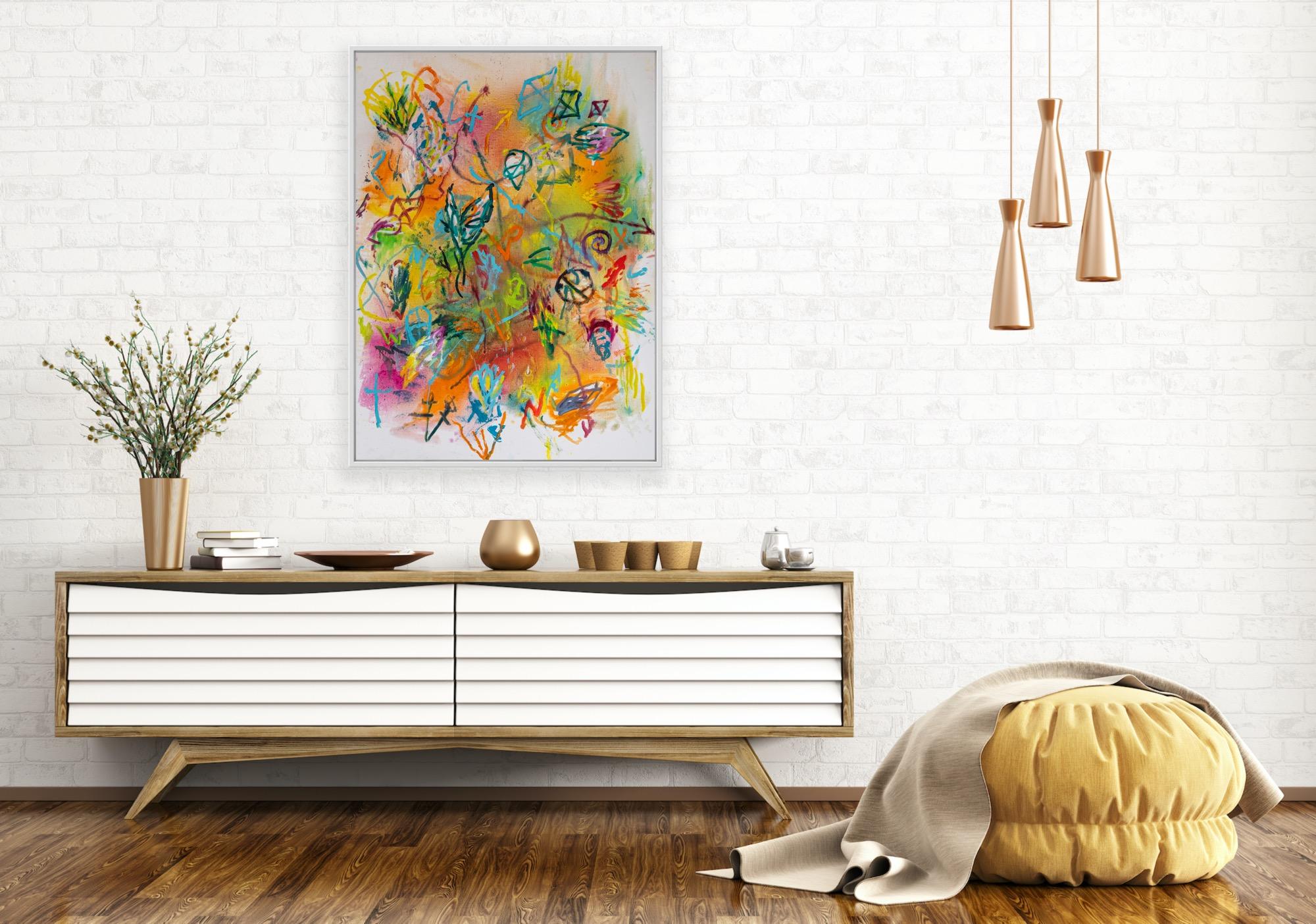 Phuket #7 - Abstract Painting Marrone di Ford Crull