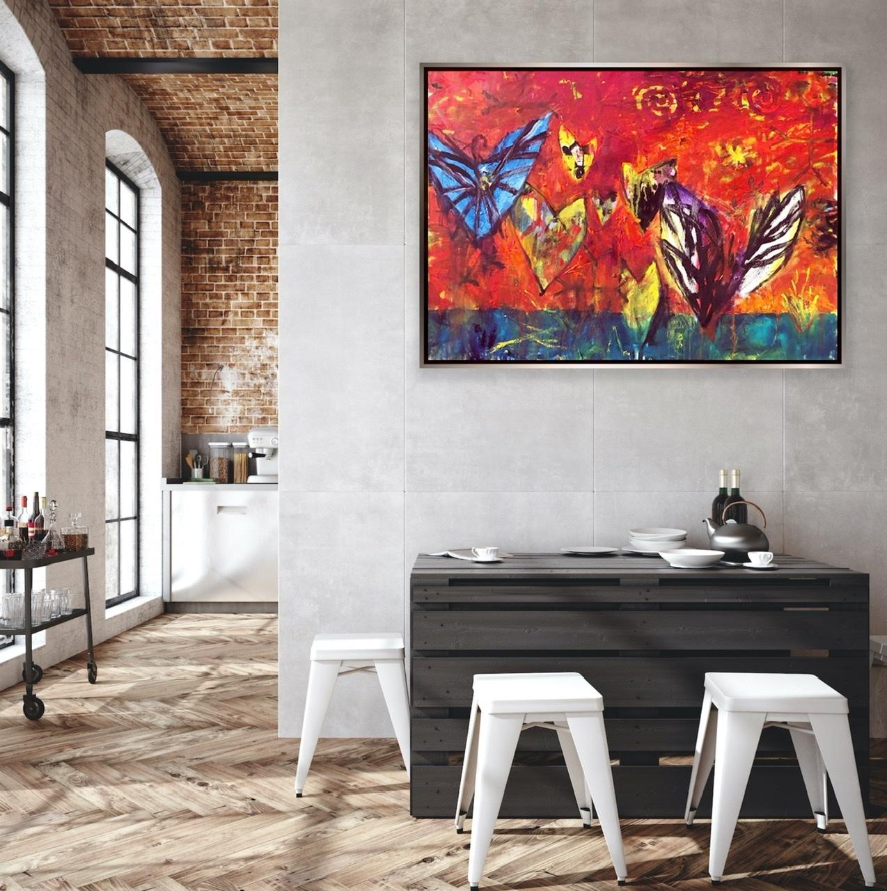 Starburst - Neo-Expressionist Painting by Ford Crull