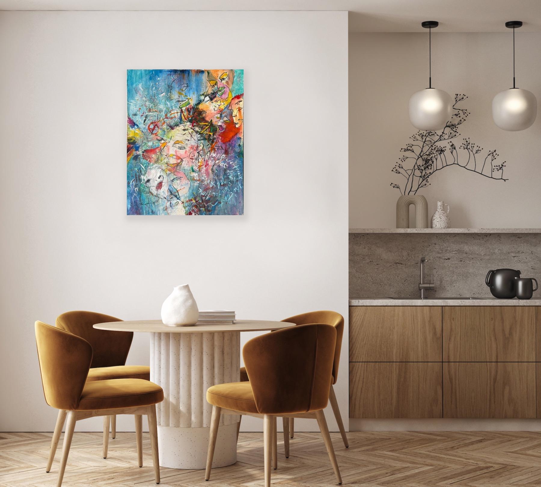 Sin título - Abstract Painting Gris de Ford Crull