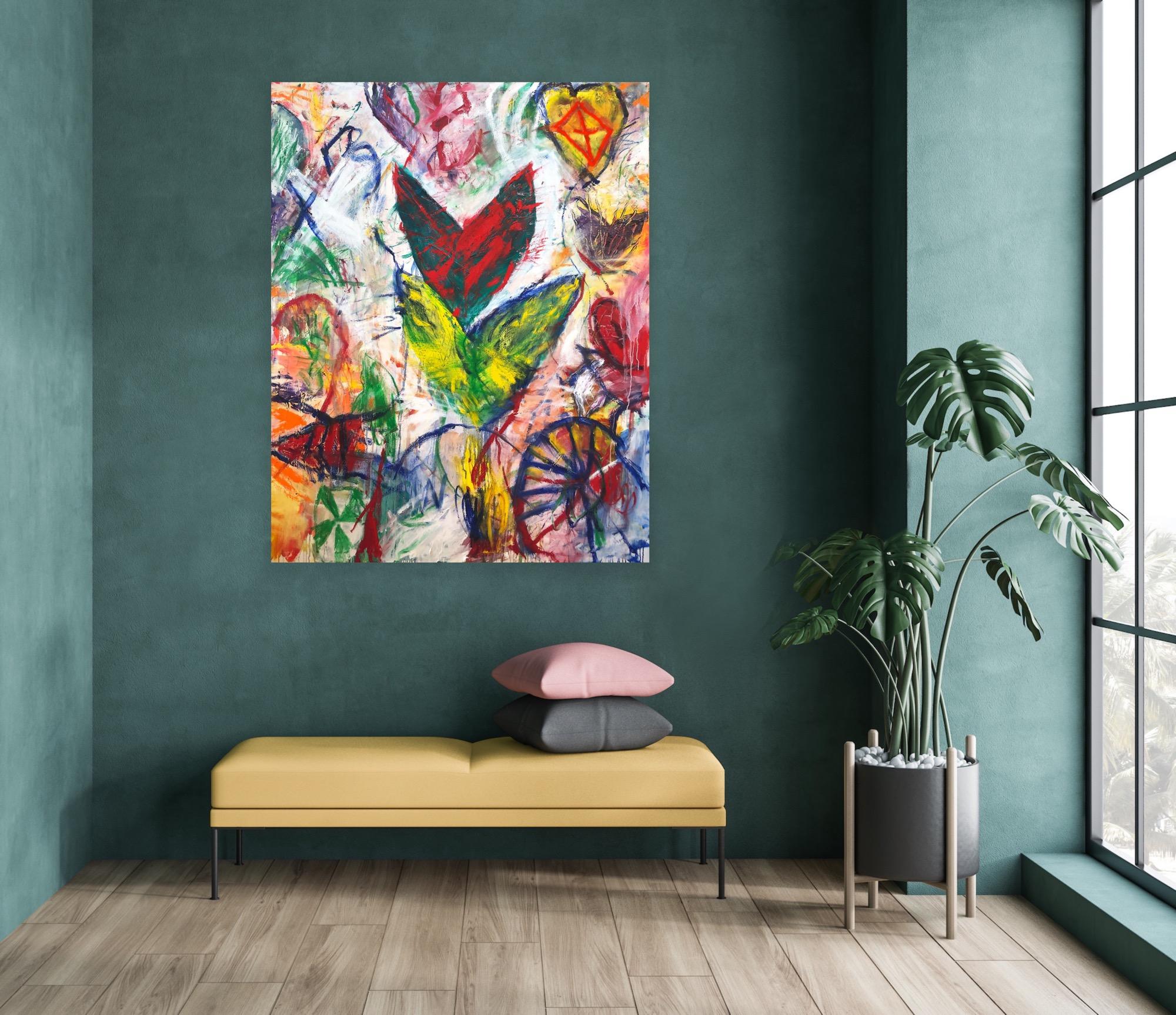 Victoria alada - Painting Neoexpresionista de Ford Crull