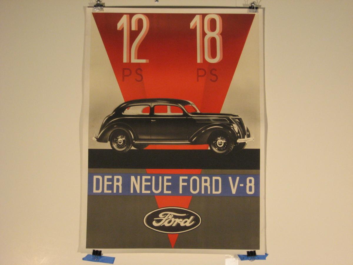Artist: Anonymous

Date of Origin: circa 1940

Medium: Original Stone Lithograph Vintage Poster

Size: 27” x 37”

 

Original photomontage poster for the Ford V-8 models 12 and 18 for distribution in the German market.