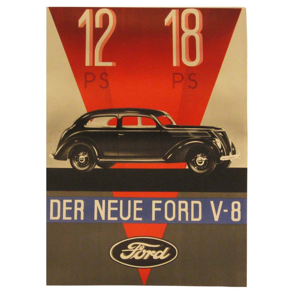 Ford Vintage Poster - 119 For Sale on 1stDibs