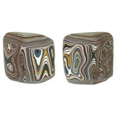 FORDITE ‘Detroit Agate’ Cufflinks, 1970's