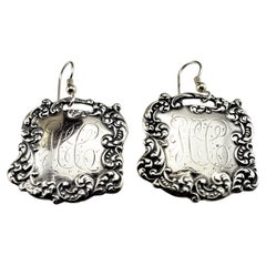 Foree Sterling Silver Luggage Tag Earrings