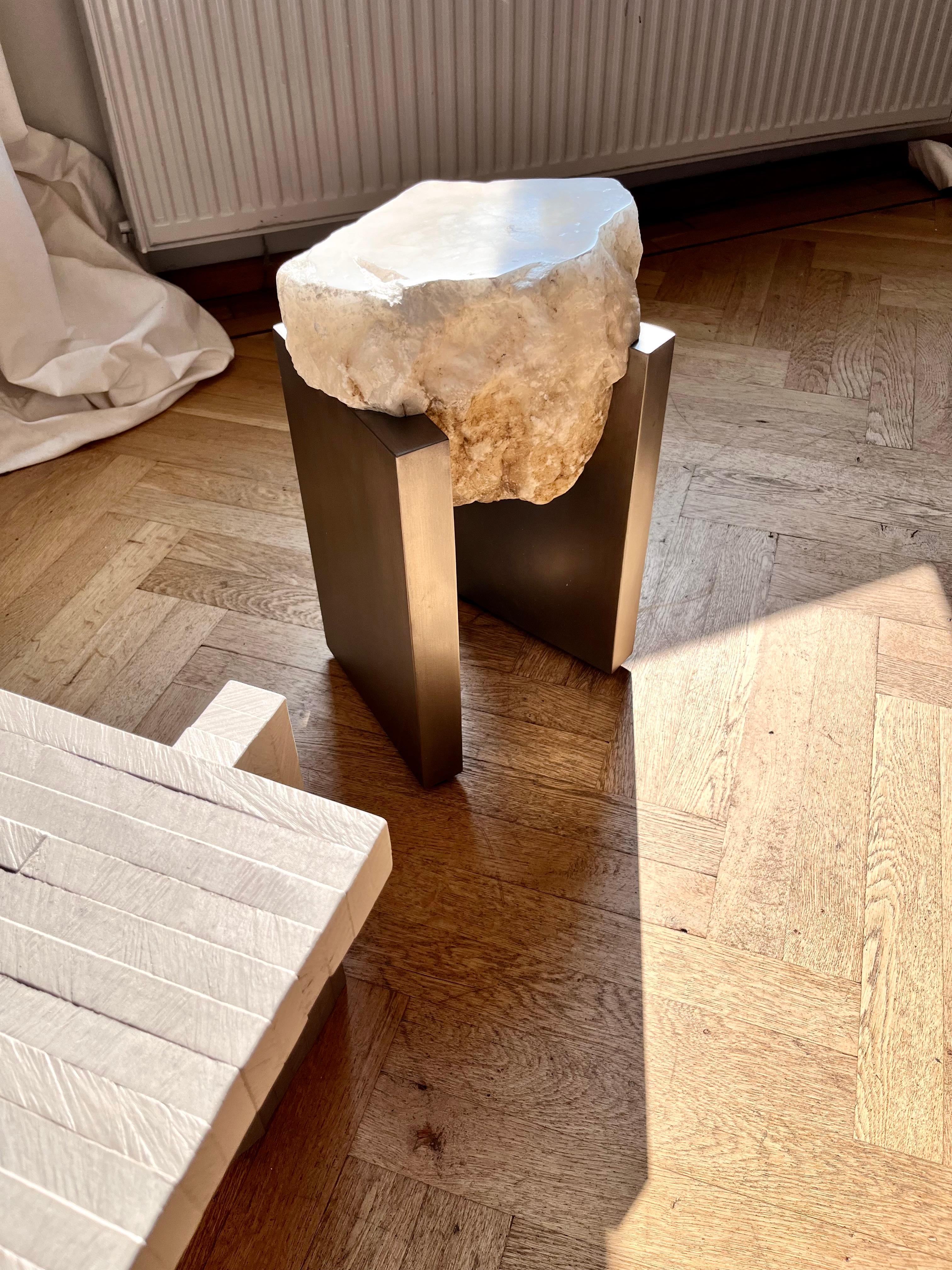 Contemporary Design Stool, 'Foreign Bodies - Arrival Stool - by Collin Velkoff' For Sale 3