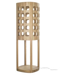 Lampadaire Forella en bois massif, conçu par Michele de Lucchi, fabriqué en Italie