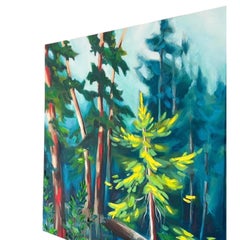 Bath de la forêt, huile sur toile, 2022