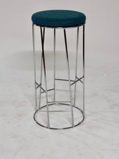 Tabouret de bar pivotant en chrome 'Forest' par Arik Levy pour Bernhardt Design Knoll Textile