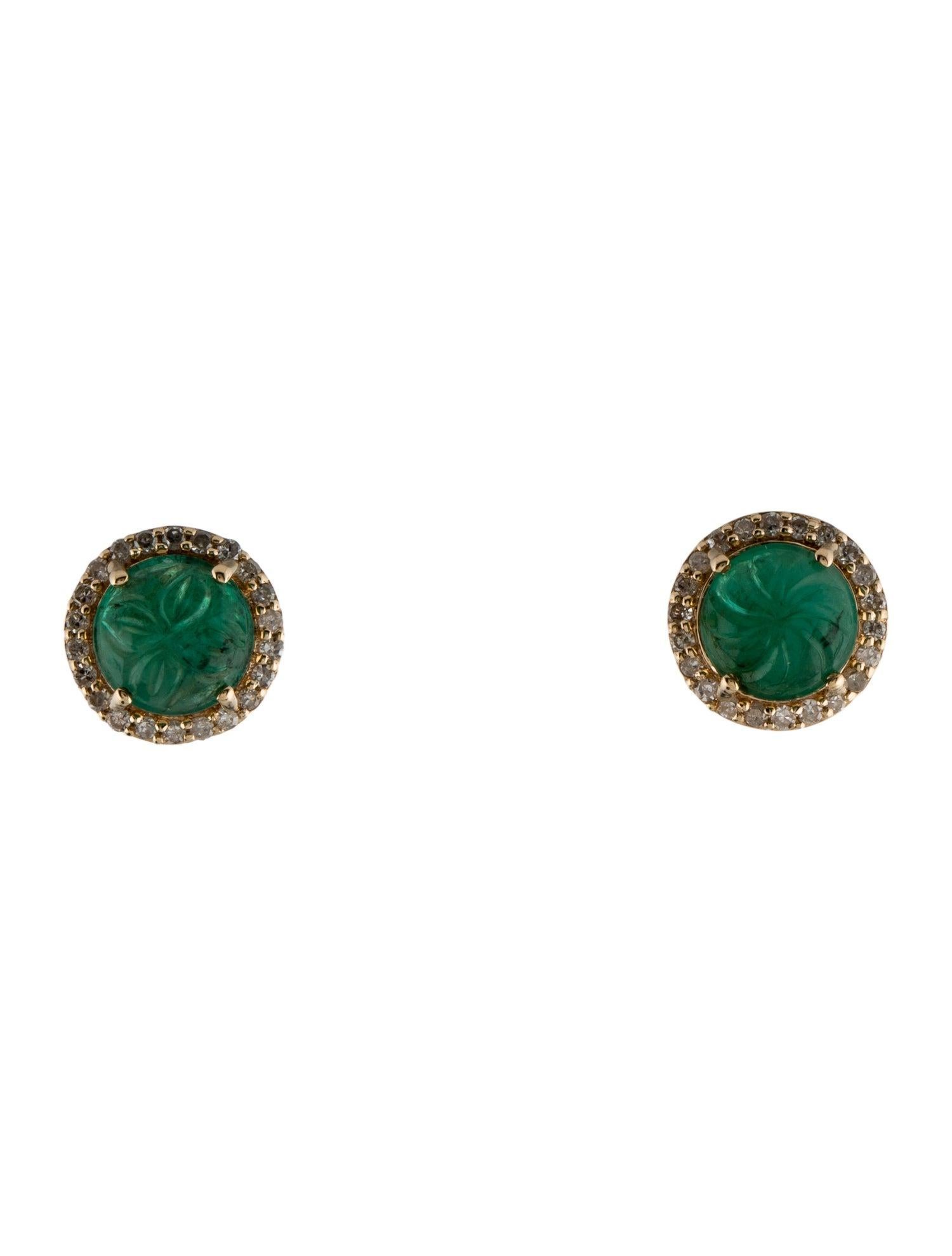 Immerse yourself in the enchanting allure of nature with our Forest Ferns Emerald and Diamond Earrings from Jeweltique. This exquisite pair is a testament to the verdant beauty that surrounds us, capturing the essence of lush forests in every