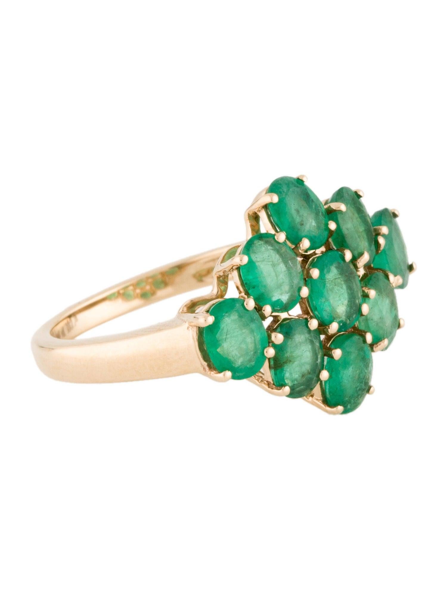 Immerse yourself in the captivating allure of nature with our Forest Ferns Emerald Oval Ring. This exquisite piece is a testament to the verdant beauty found in the heart of the world's forests. Crafted with meticulous attention to detail, it draws