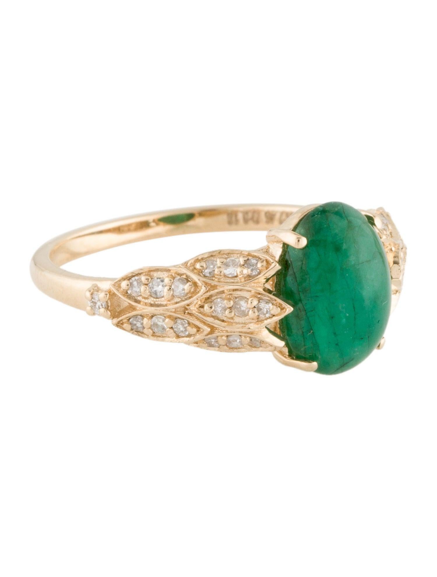 Immerse yourself in the enchanting allure of nature with our Forest Ferns collection, where every piece is a testament to the exquisite beauty found in the heart of the forest. The Forest Ferns Emerald and Diamond Ring, a jewel in this extraordinary