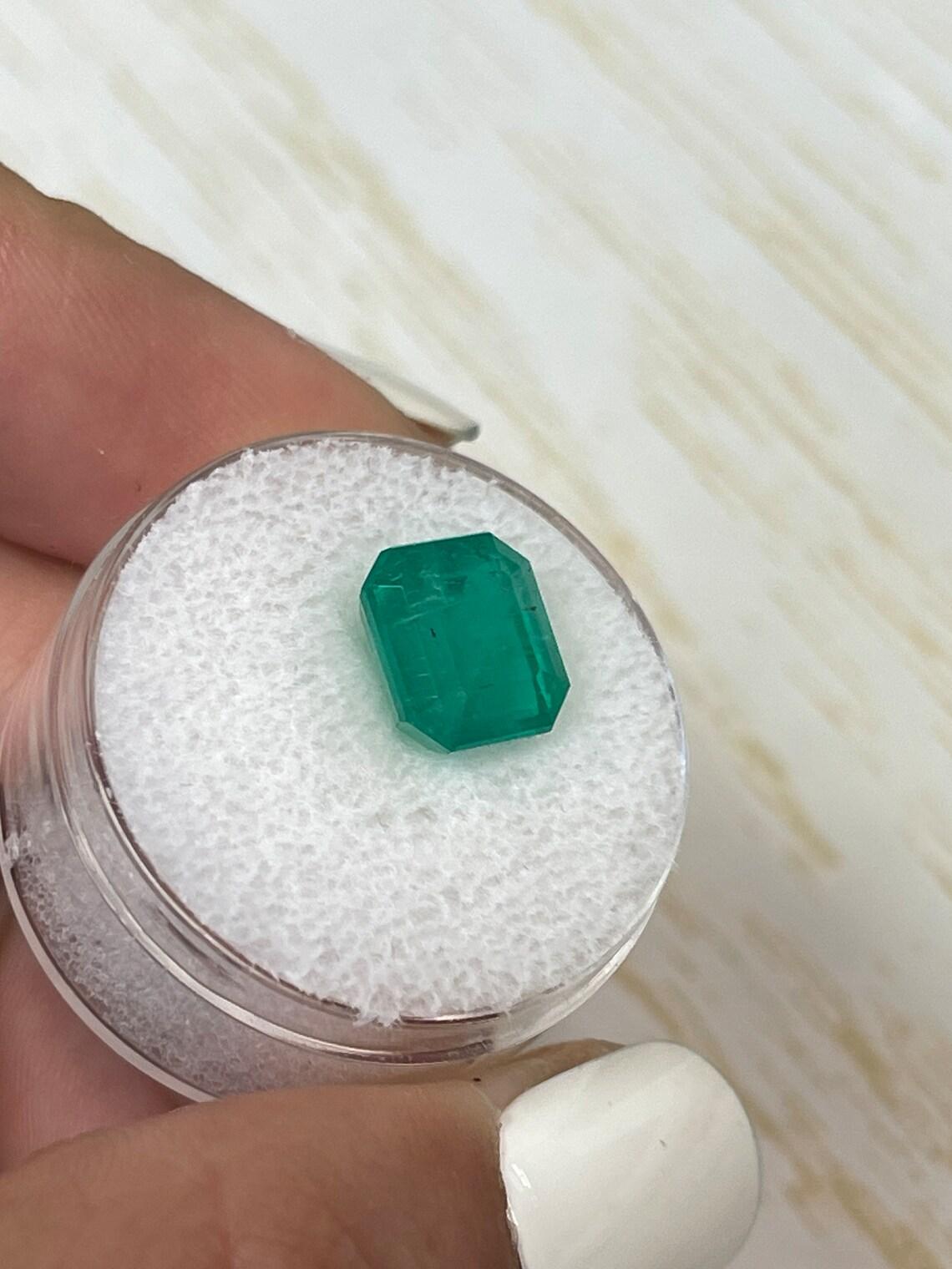 Waldgrün 4,34 Karat Asscher-Schliff Muzo kolumbianischen Smaragd Edelstein - Mai Birthstone im Zustand „Neu“ im Angebot in Jupiter, FL