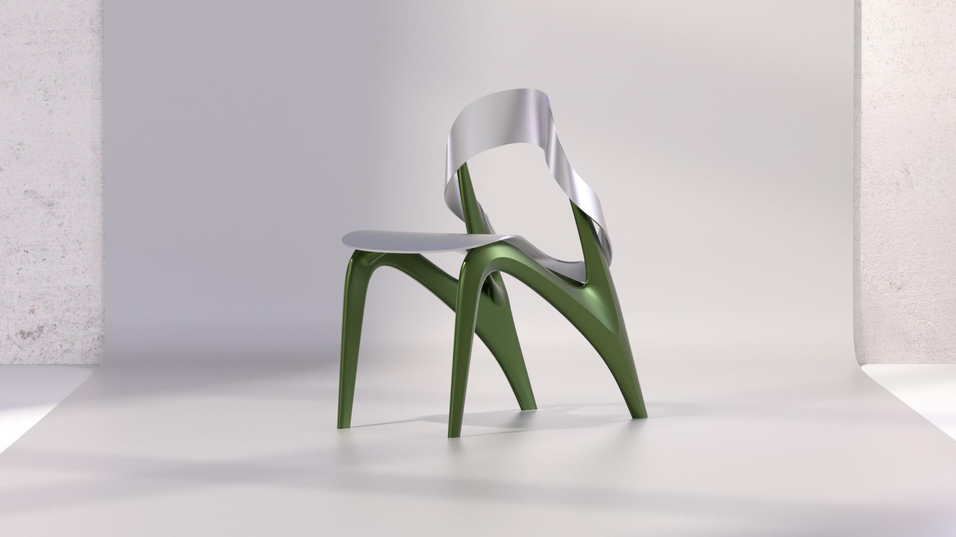 XXI secolo e contemporaneo Sedia Ying Standard di Studio A Verde Foresta di Duen Studio in vendita