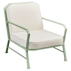 Forest Green and White Outdoor Armchair von Officina Ciani aus Edelstahl