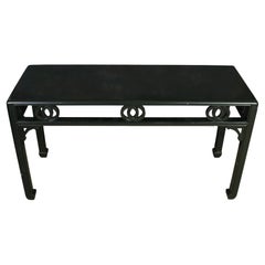 Vintage Forest Green Asian Style Console Table